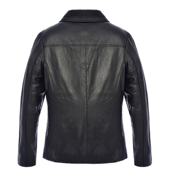 LEBAZ Womens Leather Jacket with Lining Size Small - Picture 2 of 6